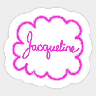 Jacqueline. Female name. Sticker